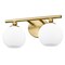 Z-Lite Neoma Vanity, 2-Light, 13.5 In.W x 6.75 In.L x 7.25 In.H, Modern Gold/Opal Etched 1100-2V-MGLD - alternate 5